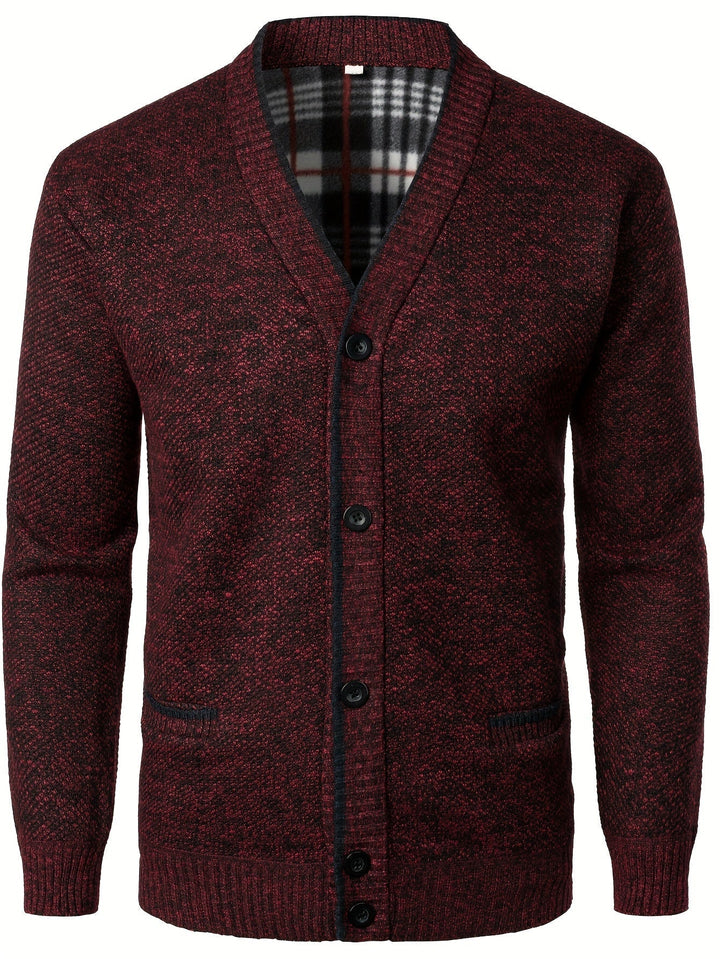 Men's Knitted Cardigan with Buttons