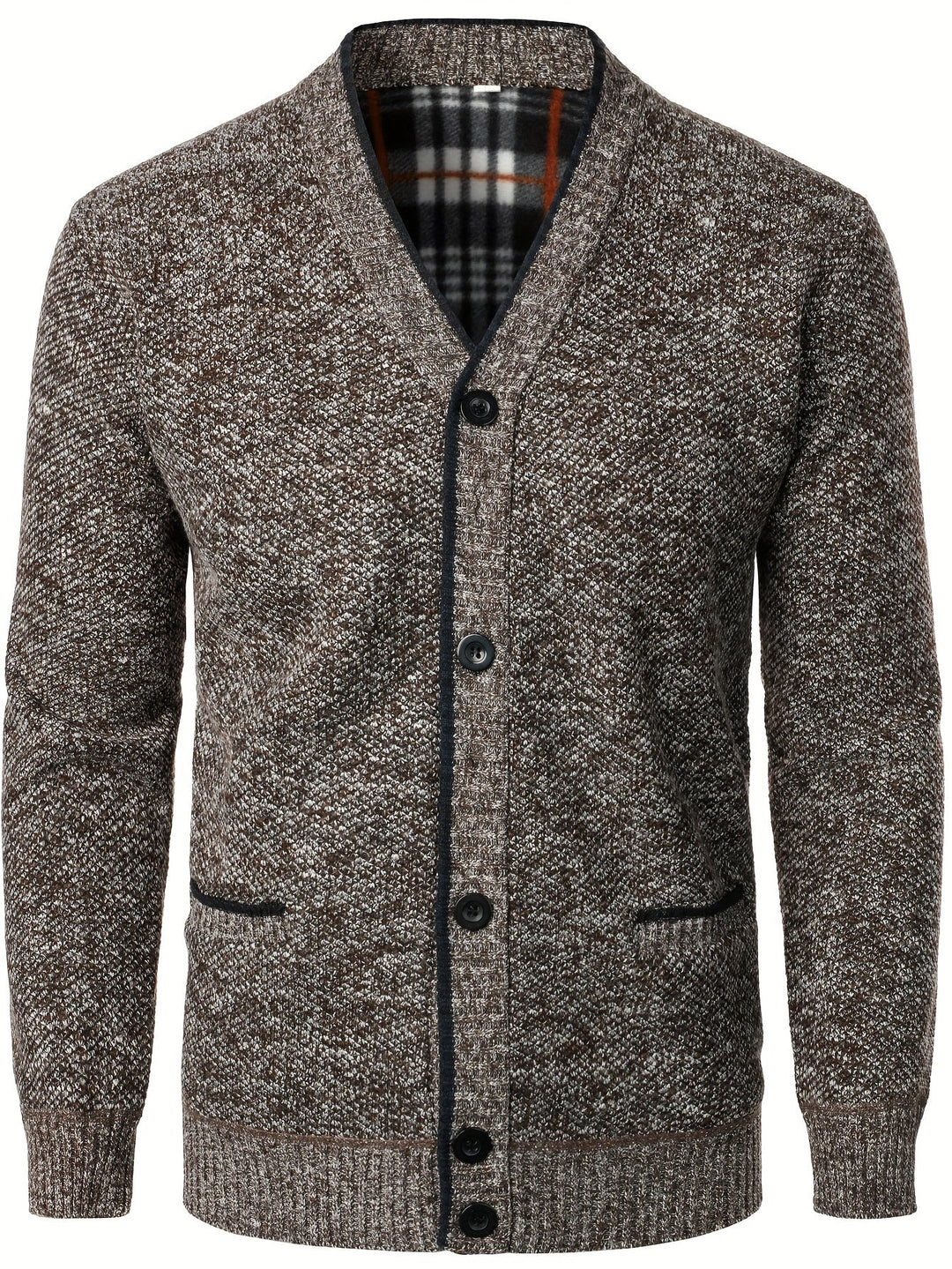 Men's Knitted Cardigan with Buttons