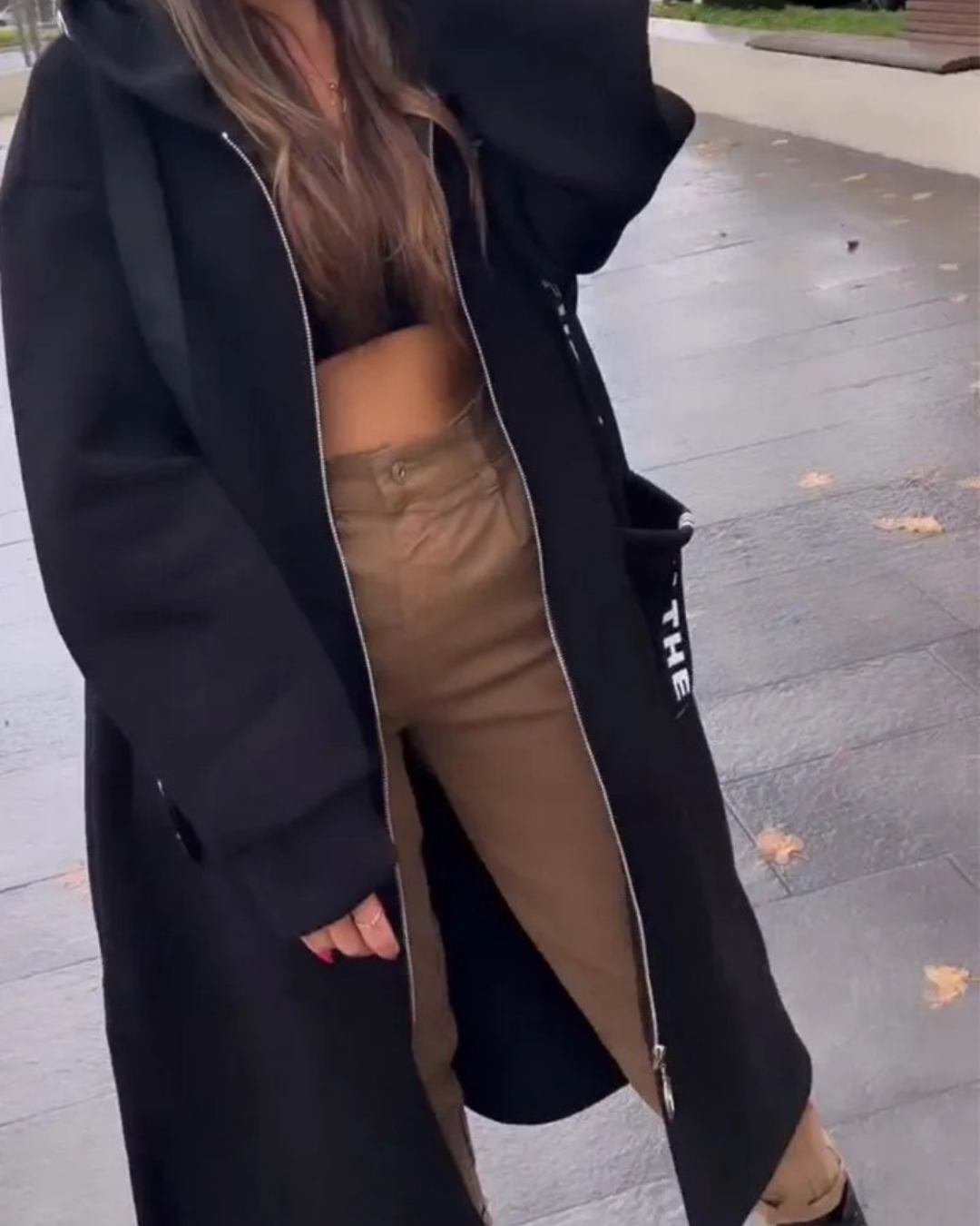 Marina - Long hooded sweatshirt