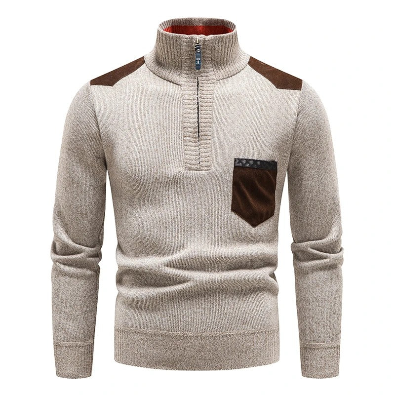 Tom Hollinger | Classic knitting sweater with zip