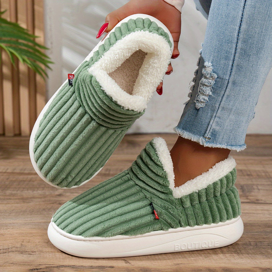 The CozyStep plush slippers