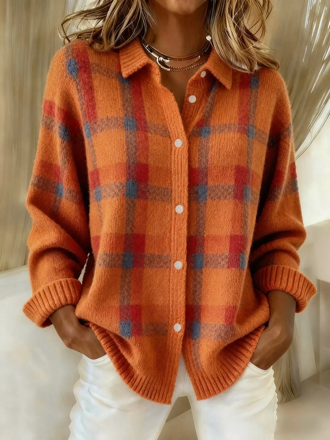 Thandi Vintage Check Sweater