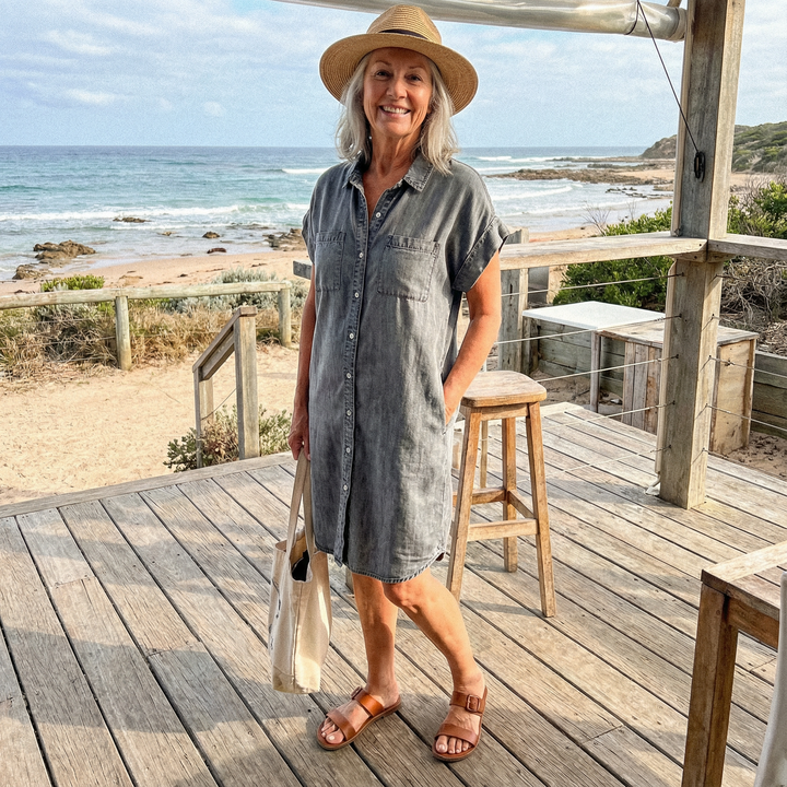 Bondi | Casual Denim Print Dress