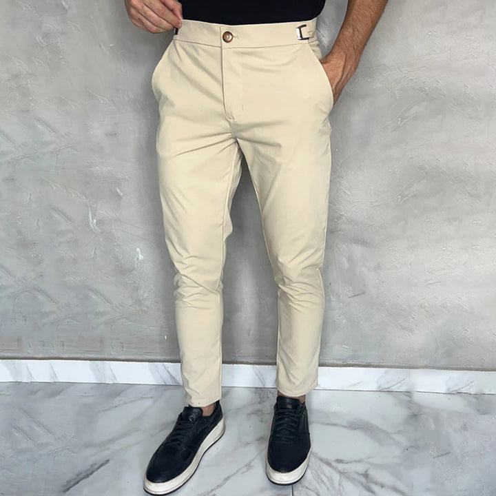 Matan | Classic Stretch Slim Fit Trousers