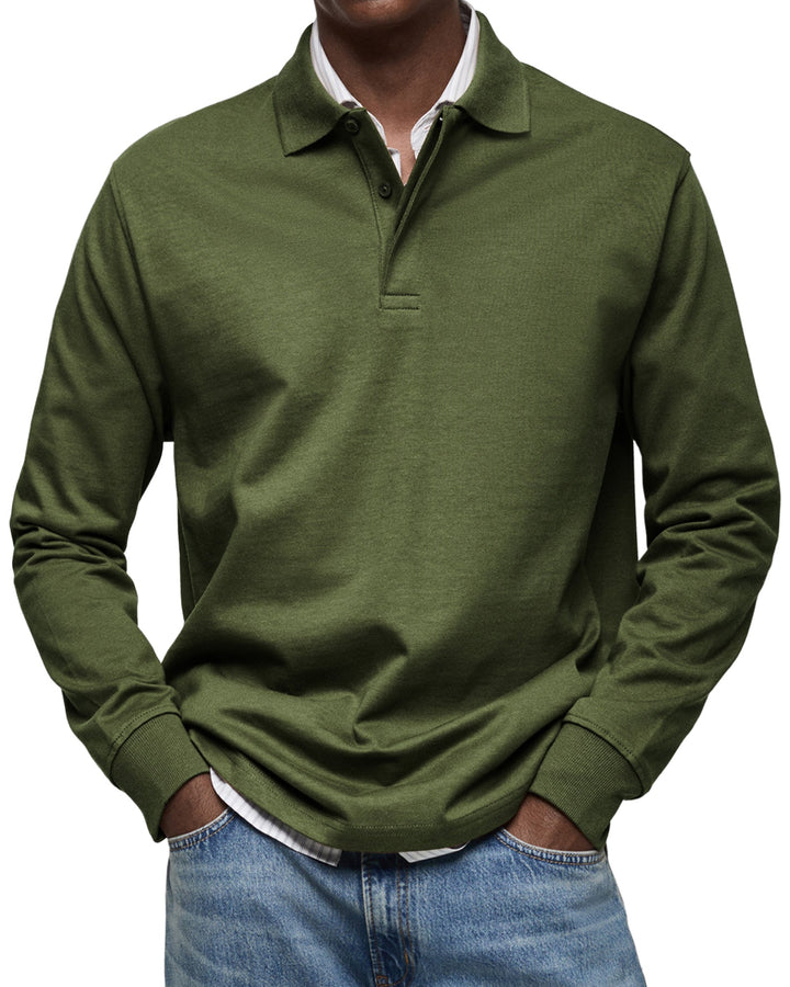 LAURENT MONACO | LUXURY LONG-SLEEVED POLO