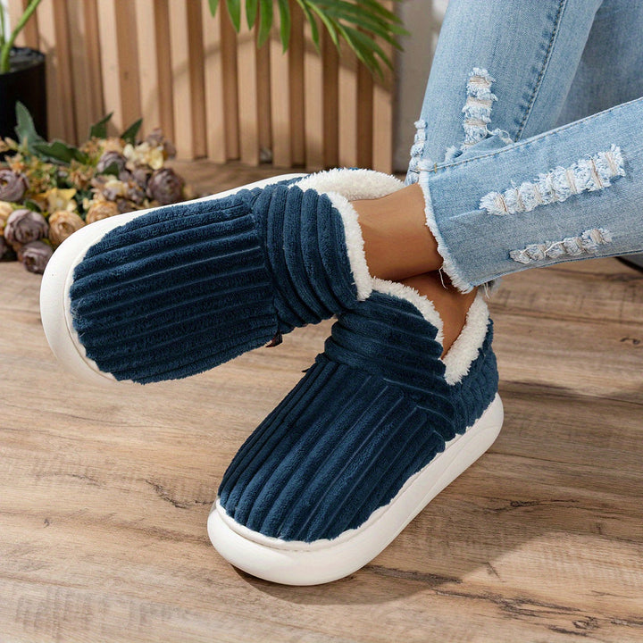 The CozyStep plush slippers