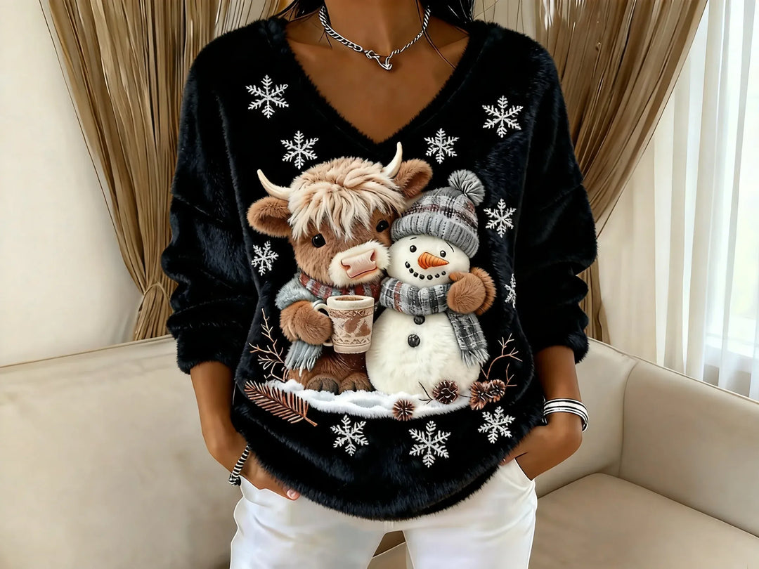 Highland Yeti™ Casual V-Neck Tee
