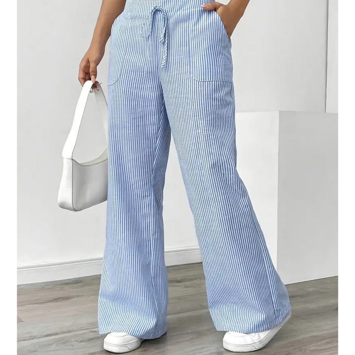 Amber™ | Striped Trousers With Pockets