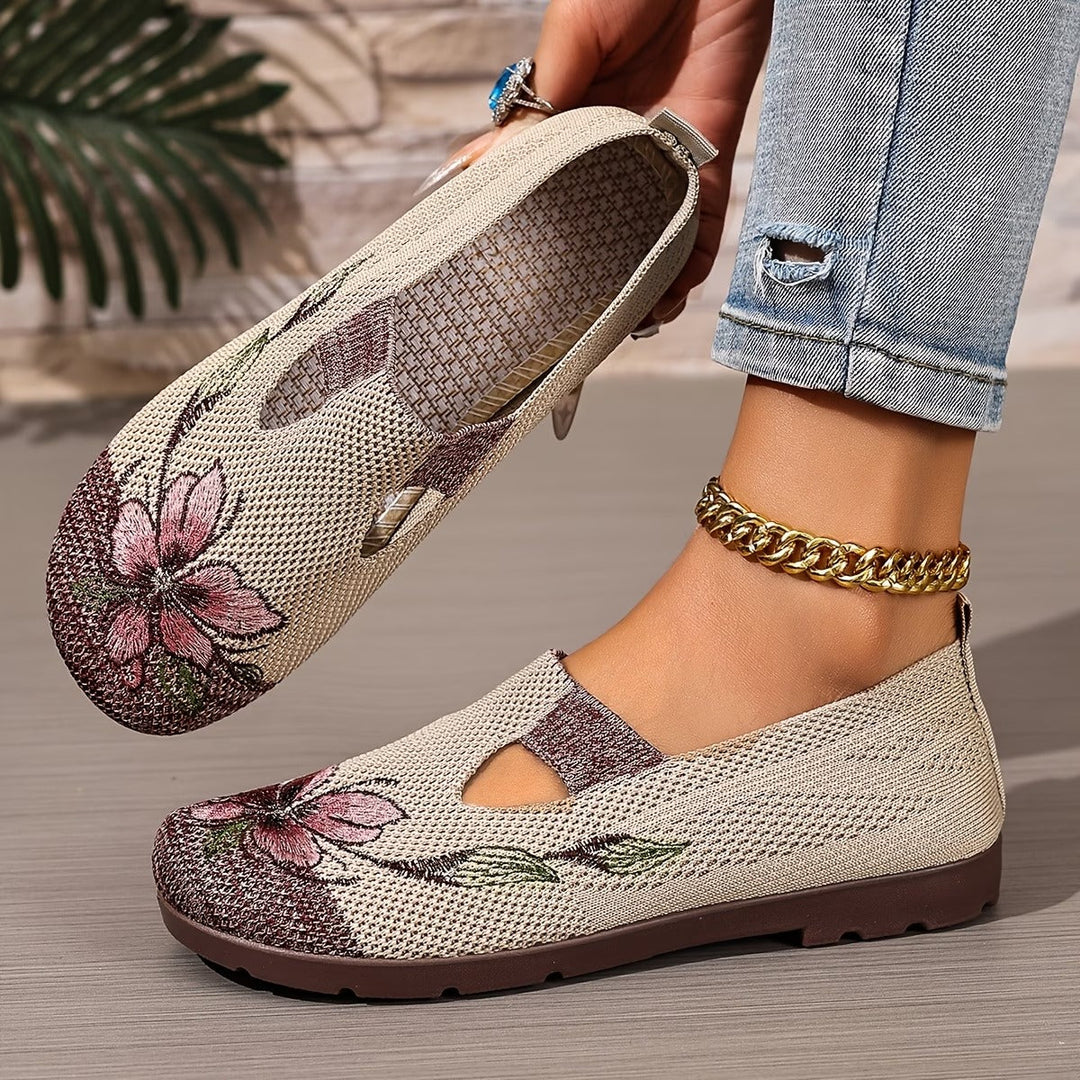 Xara | Floral Slip-On Flats