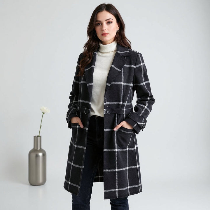 Valeria™ | Heritage Plaid Elegance Coat
