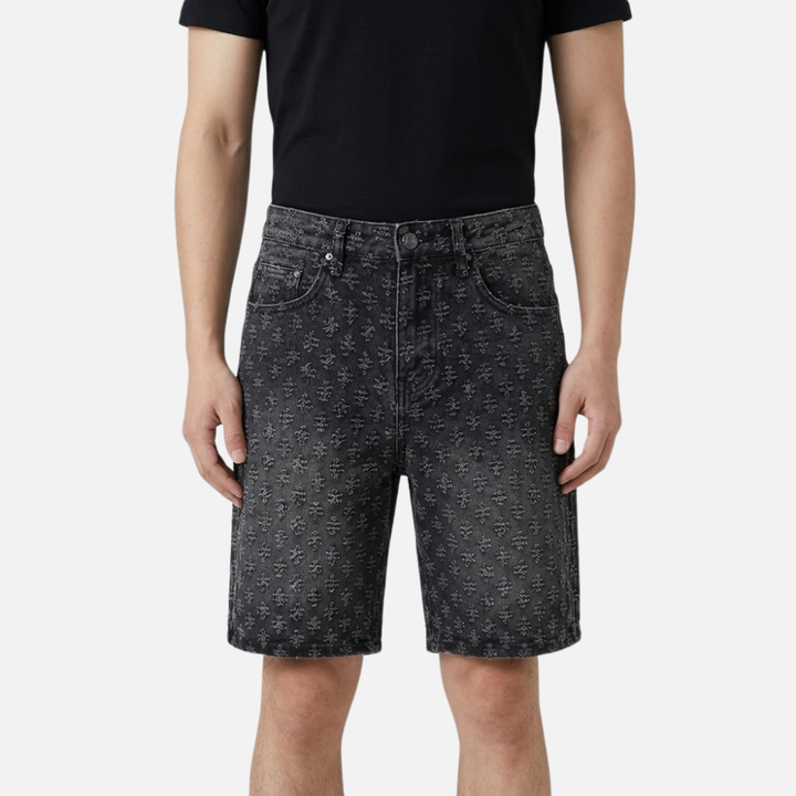 Mark | Premium Denim Look Shorts with Texture