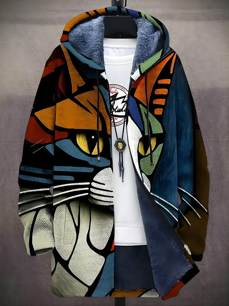 Eren | Luxe Artistic Zip-Up Hoodie