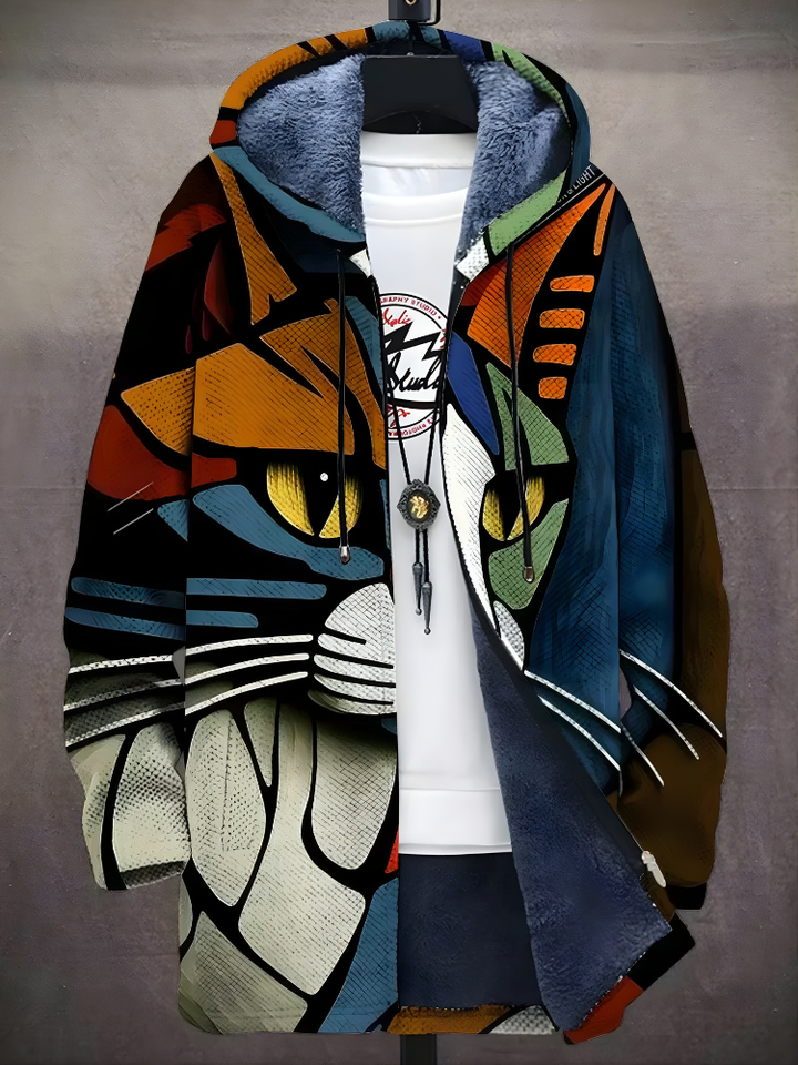 Eren | Luxe Artistic Zip-Up Hoodie