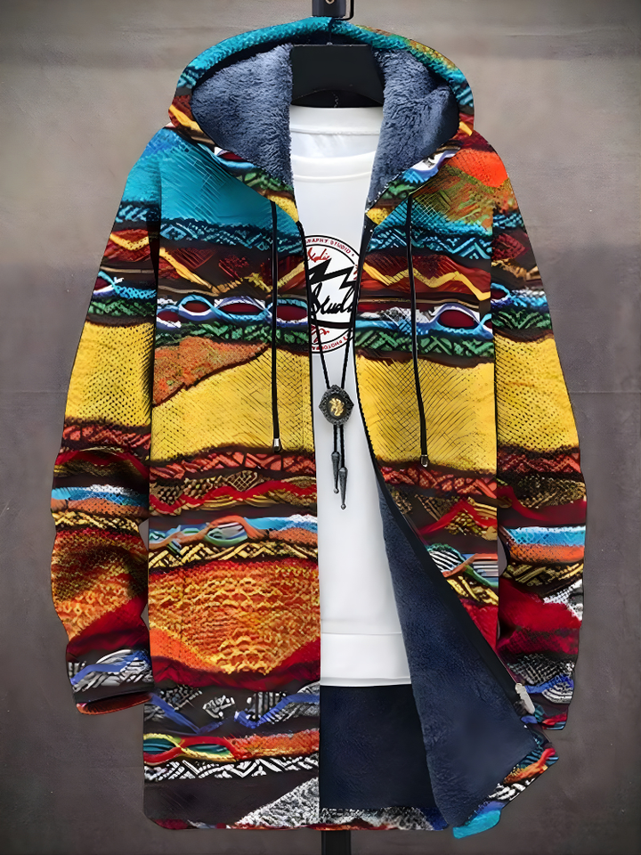 Eren | Luxe Artistic Zip-Up Hoodie