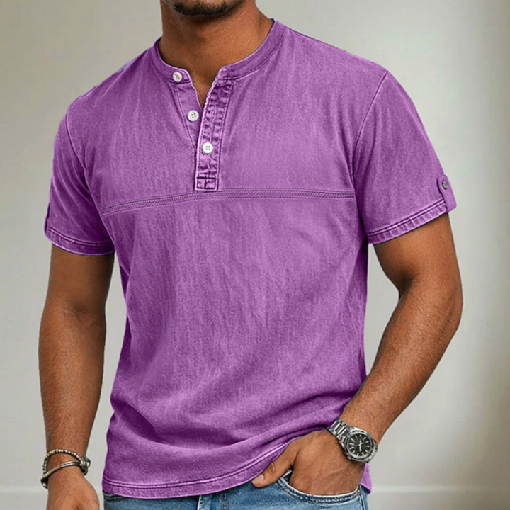 Noah | Stand Collar Short Sleeve
