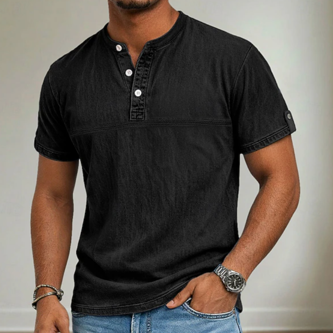 Noah | Stand Collar Short Sleeve