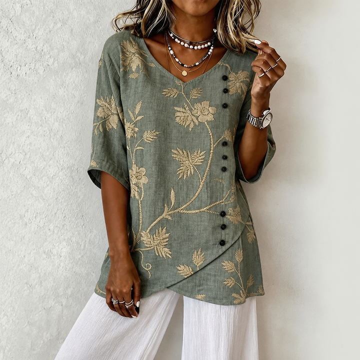 Denise - Floral Blouse