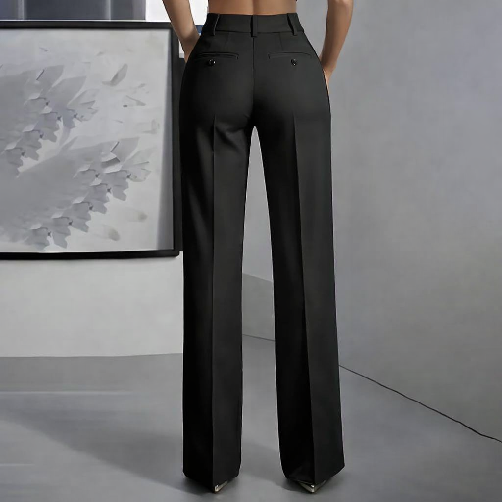 Eddi | Chic high-waisted trousers with a straight and elegant cut