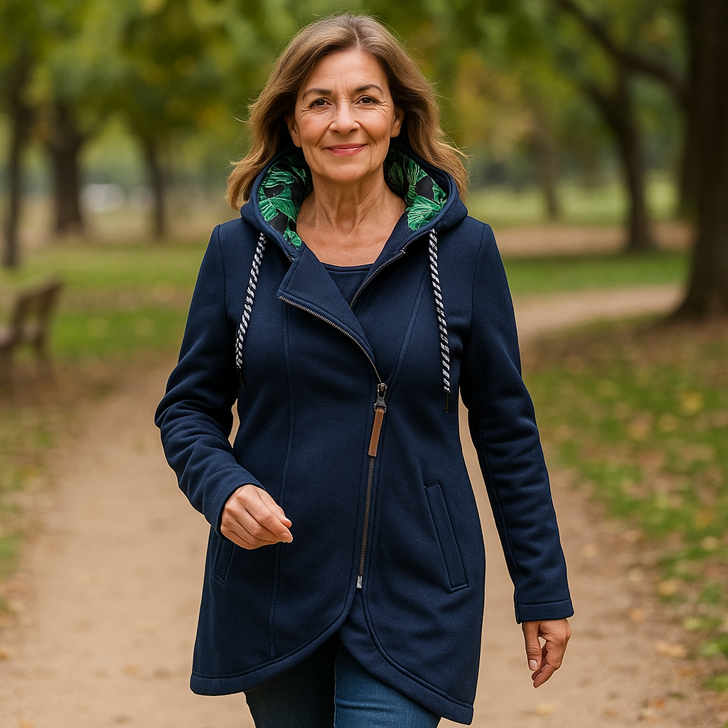 Eleonora™ – Asymmetric Zip Winter Coat