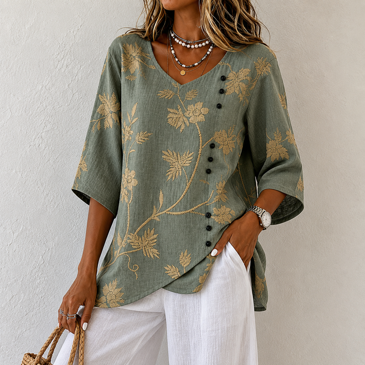 Denise - Floral Blouse