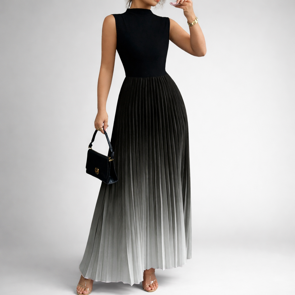 YZA™ | Elegant Ombre Sleeveless Evening Dress
