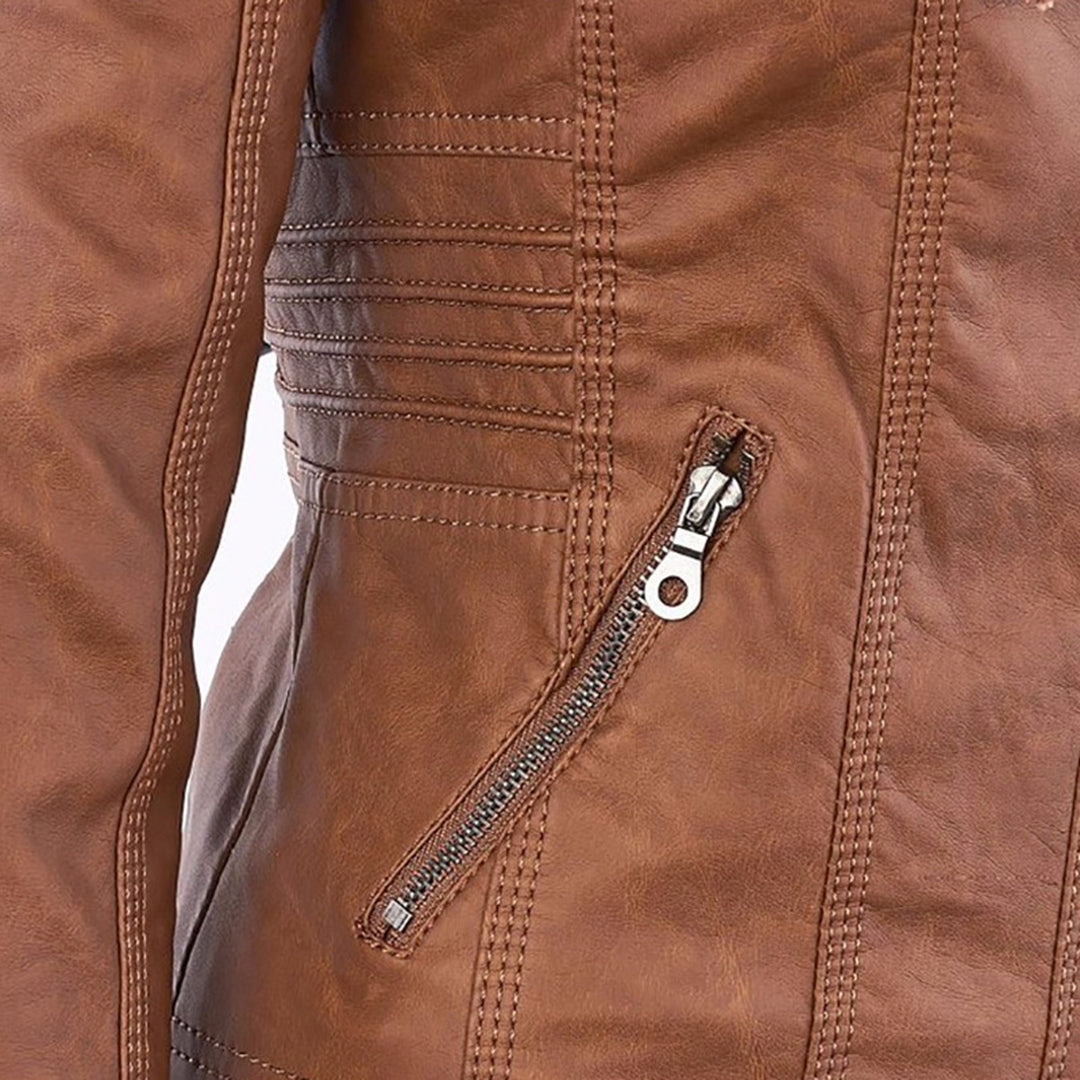 Monika™ | Sturdy and elegant leather jacket