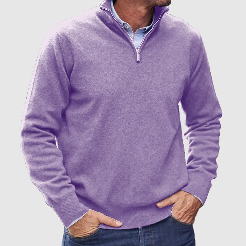 Italian Men’S Sweater With Zipper