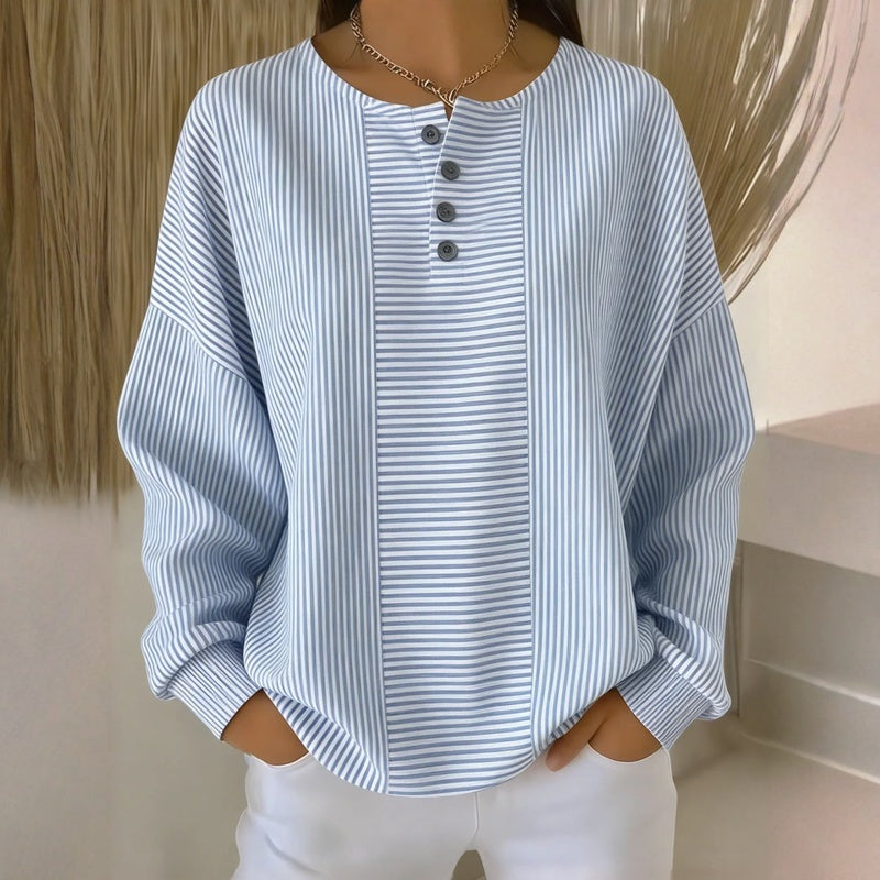 Rosalie | Casual Striped Sweatshirt
