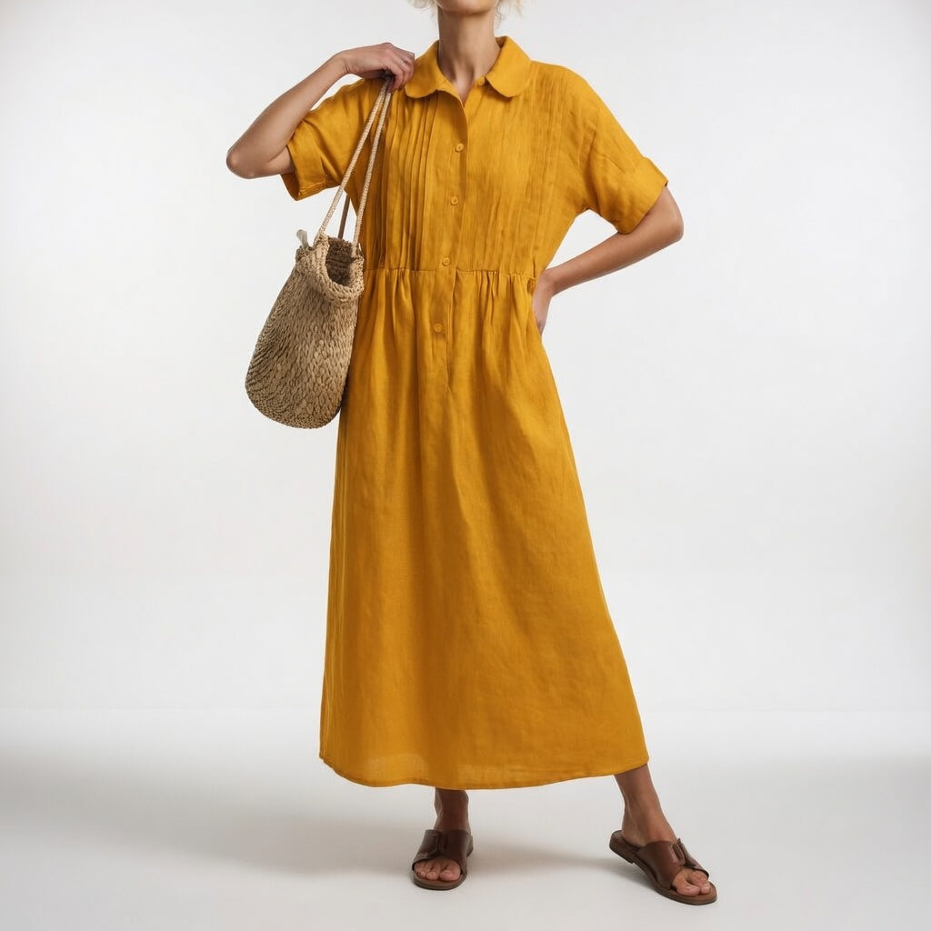 Lysandra™ - Fluid Summer Shirt Dress