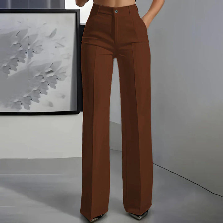 Eddi | Chic high-waisted trousers with a straight and elegant cut