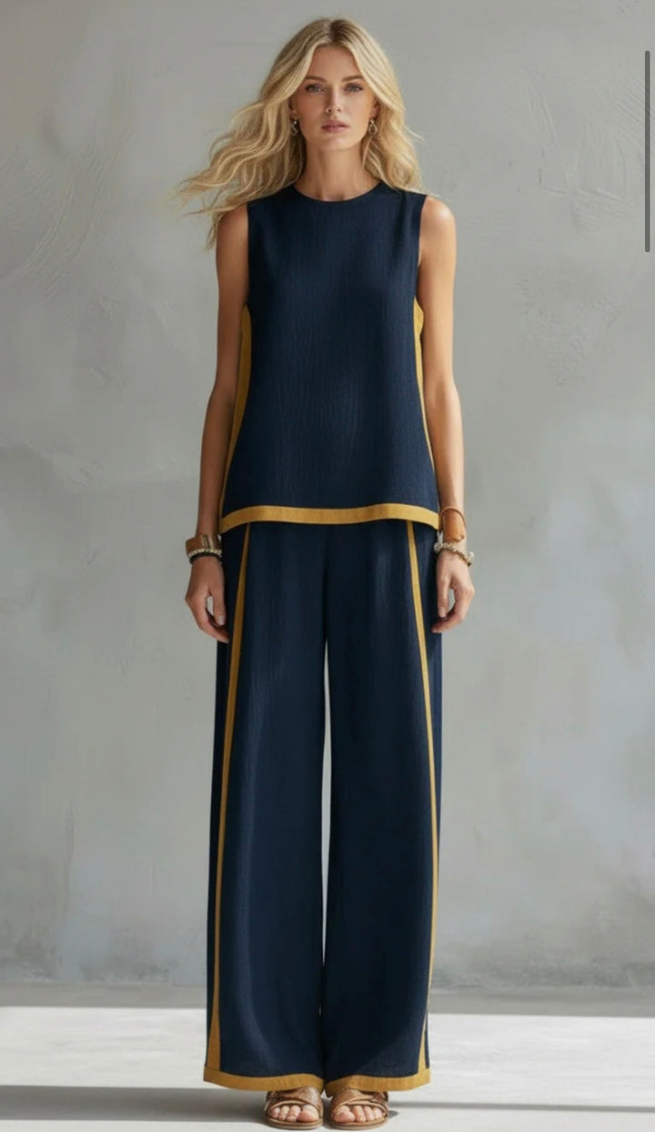 Marie – Complete waistcoat and trousers in two-tone grey