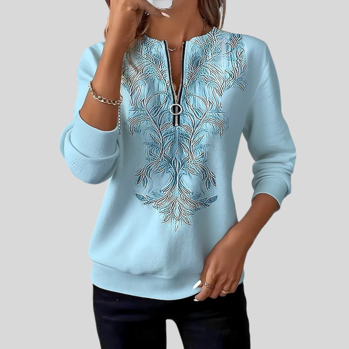 Johanna | Refined Zip-Neck Sweater
