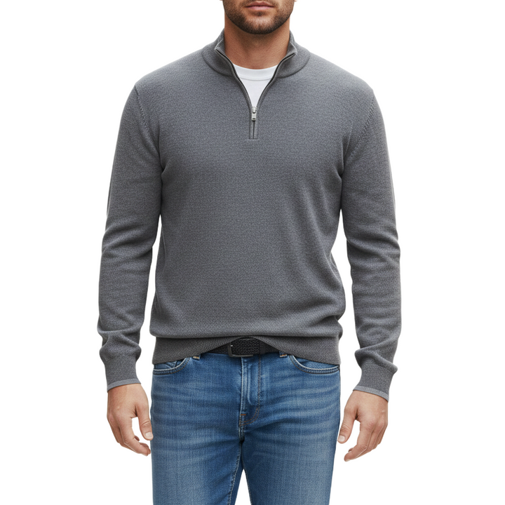 Lucas - Stylish Half-Zip Pullover Sweater