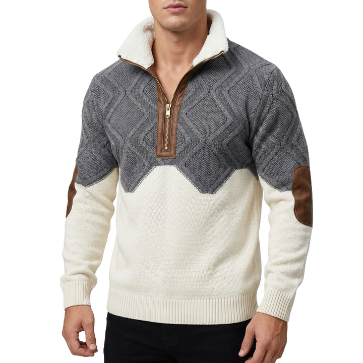 David - Fleece Collar Sweater