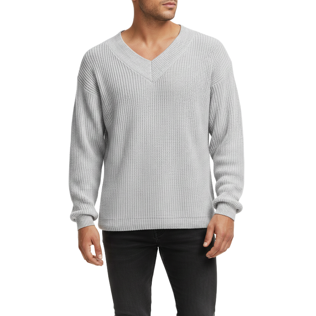 Benjamin - Vintage V-Neck Knit Sweater