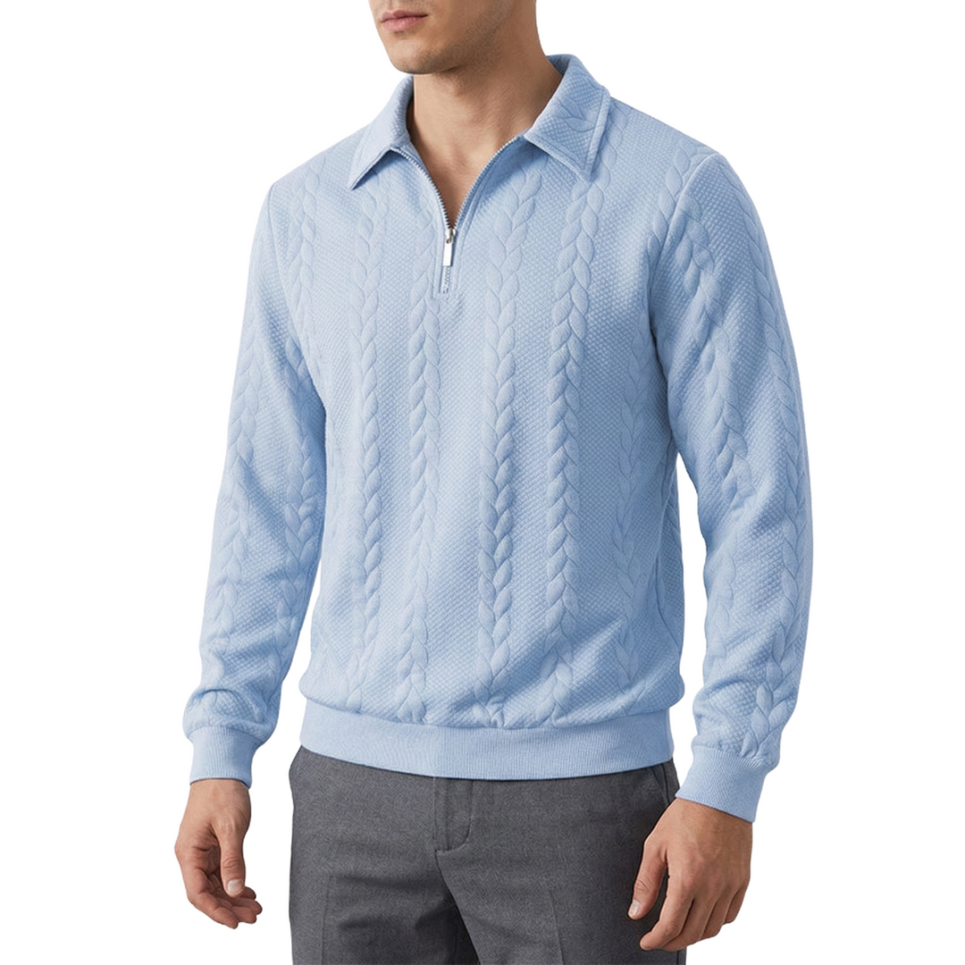 Anthony - Elegant Zip-Knit Polo