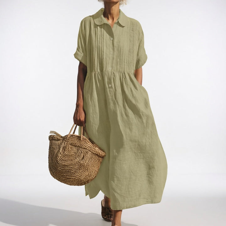 Lysandra™ - Fluid Summer Shirt Dress