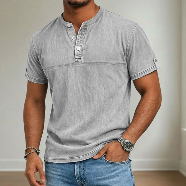 Noah | Stand Collar Short Sleeve