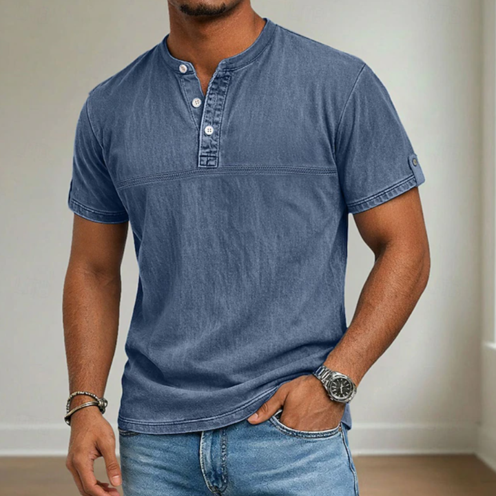 Noah | Stand Collar Short Sleeve