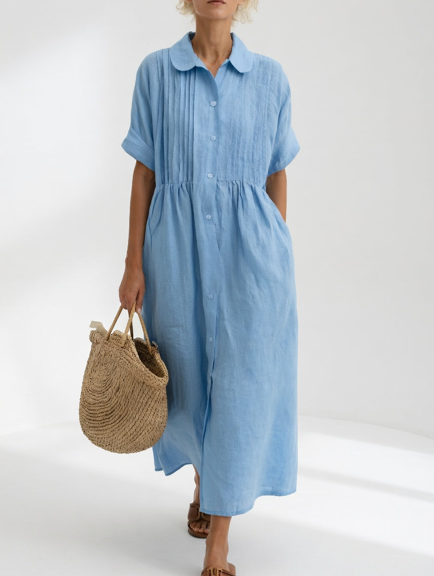 Lysandra™ - Fluid Summer Shirt Dress