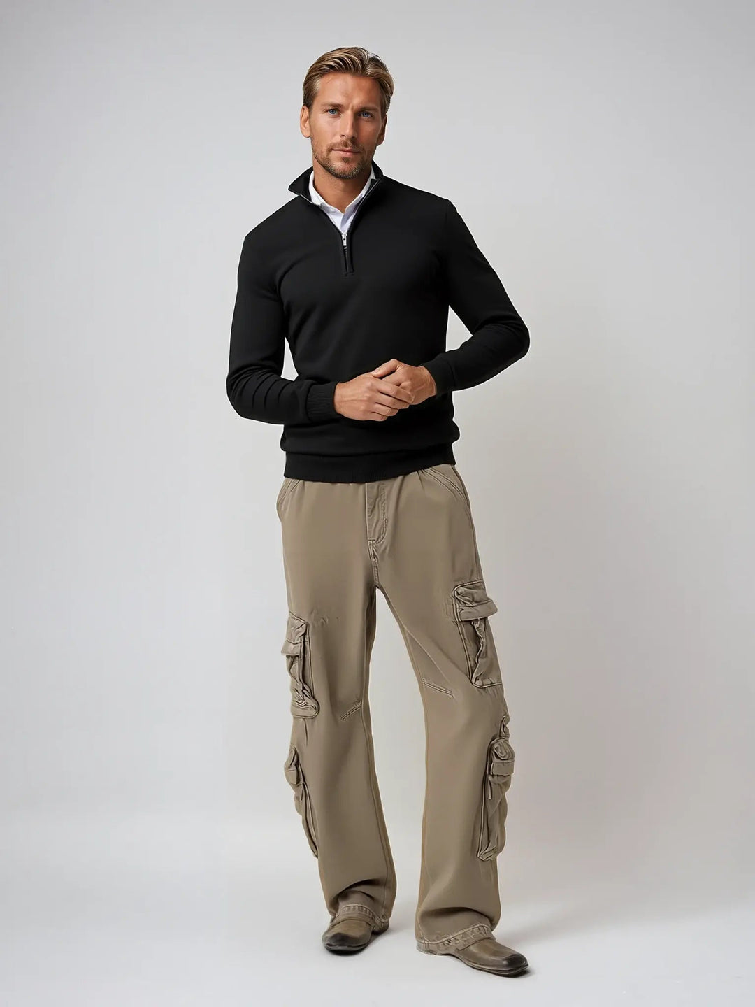 Harrington Oxford | Men's Classic Half-Zip Sweater