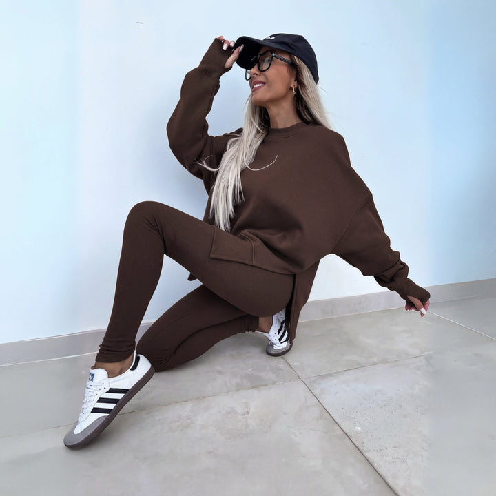 YACHI™ | Casual Long Sleeve Sweatshirt and Pants Set