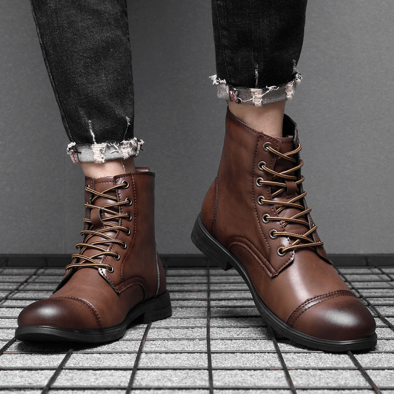 Piet | Faux Leather Ankle Boots