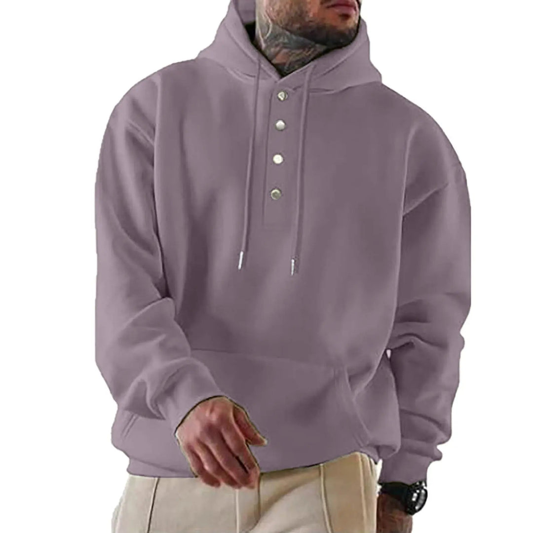 Chad | Everyday Buttoned Knit Hoodie