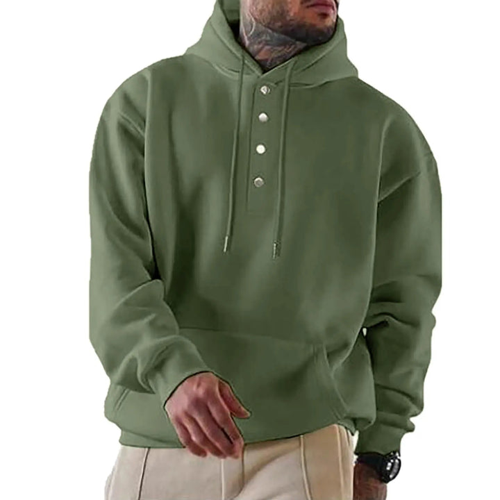 Chad | Everyday Buttoned Knit Hoodie