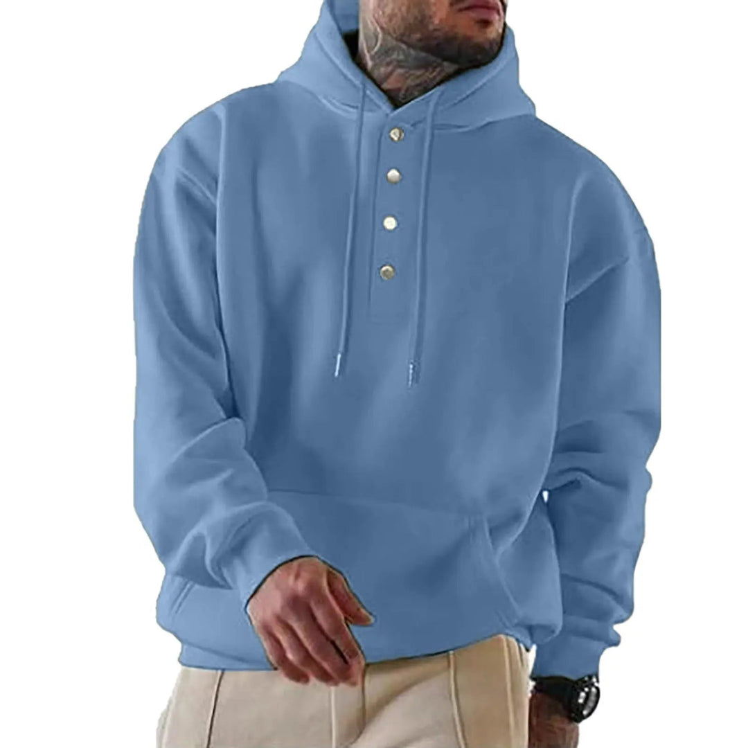 Chad | Everyday Buttoned Knit Hoodie