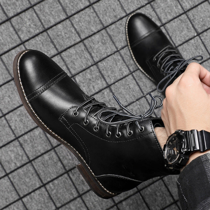 Piet | Faux Leather Ankle Boots
