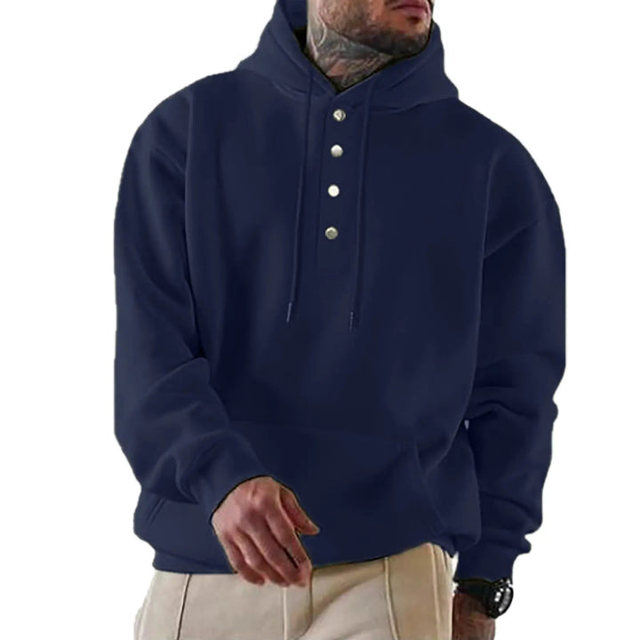 Chad | Everyday Buttoned Knit Hoodie