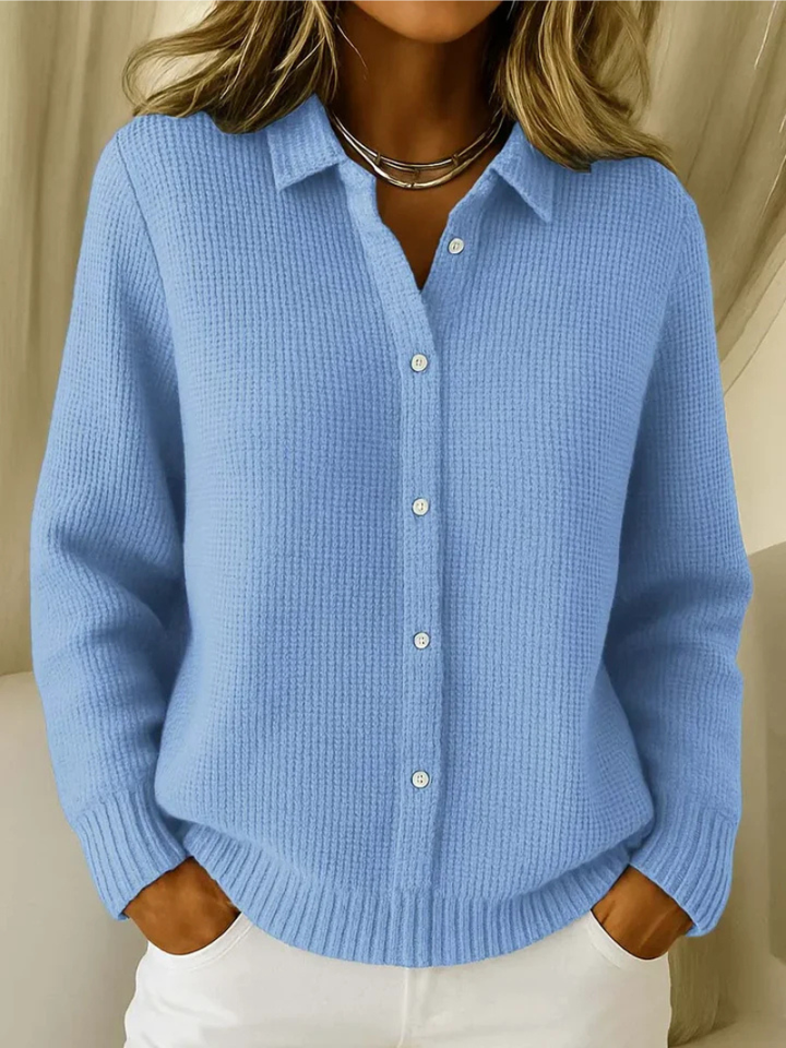 Livia | Knitted cardigan with fine texture