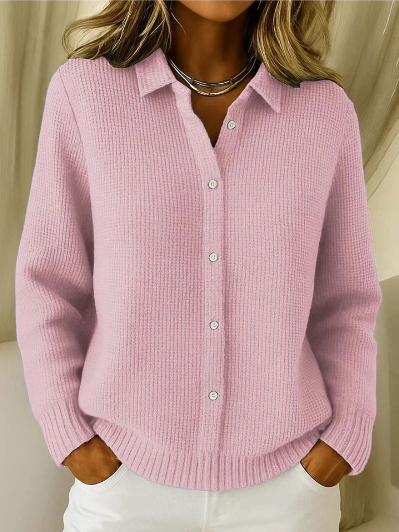 Livia | Knitted cardigan with fine texture
